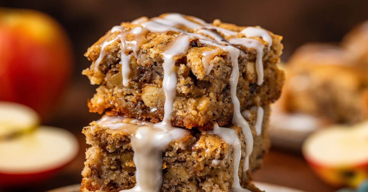 Classic Apple Blondies with Pecans