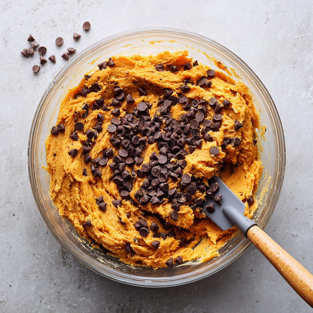 pumpkin chocolate chip cookie dough