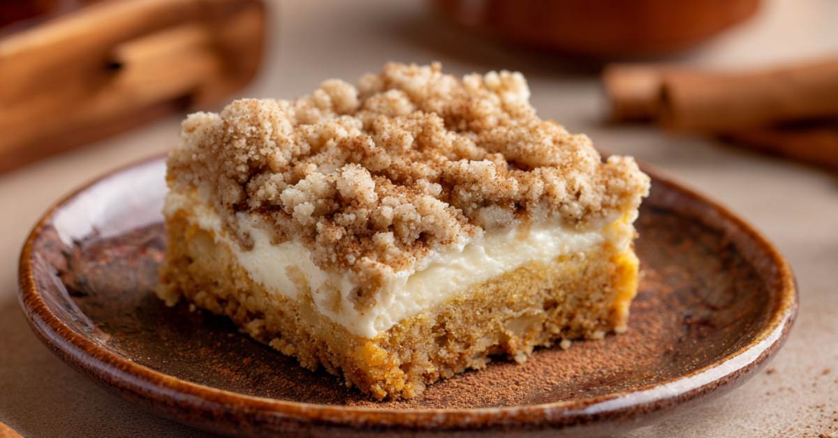 Pumpkin Cream Cheese Crumb Cake