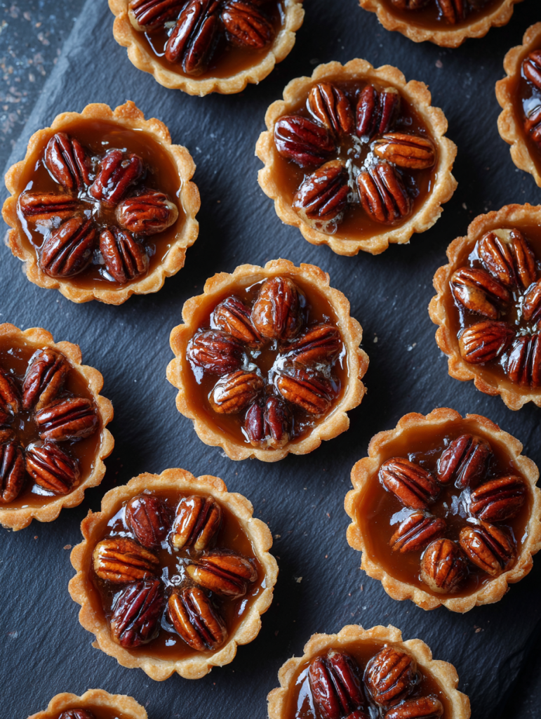 individual pecan tarts for friendsgiving